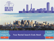 Tablet Screenshot of ourcityrealestate.com